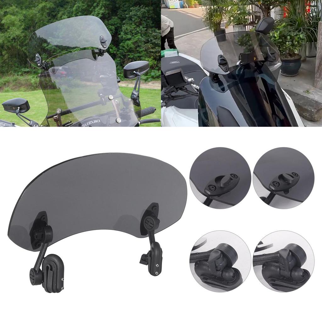 Verstellbarer Universal-Motorrad-Windschutz Luftabweiser für Yamaha, Kawasaki, Honda