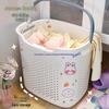 Large Capacity Bathroom Laundry Basket - Stylish Clothes Storage for Shower and Toilet