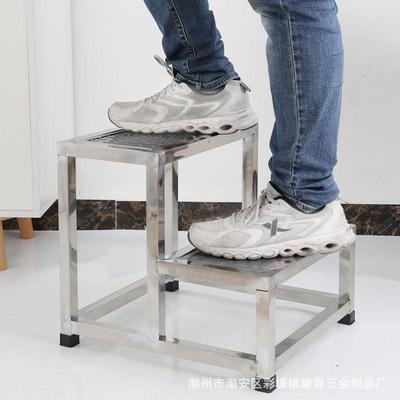 Güçlü Ağırlık Taşıyan Pedal Tabure ev Tipi Taşınabilir Ayak Taburesi Kalınlaştırılmış Paslanmaz Çelik Basamak Taburesi