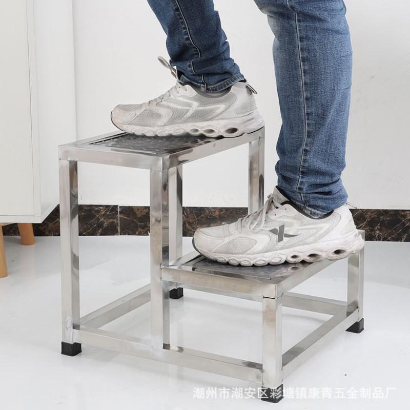 Strong Weight-bearing Pedal Stool household Portable Footstool Thickened Stainless Steel Step Stool