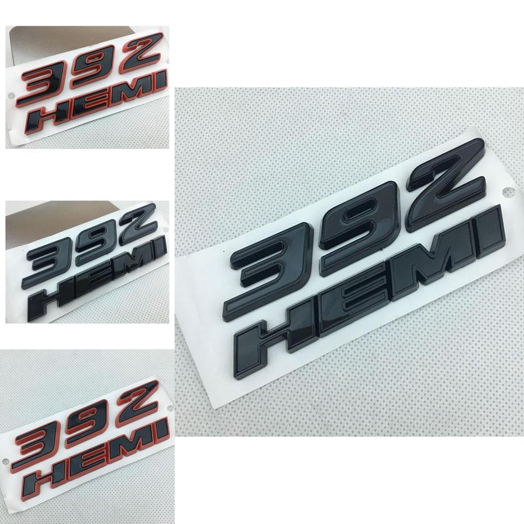392hemi Schwarz Rot Emblem Kotflügel Seitenabzeichen Aufkleber 64l Aufkleber Für 300c Srt8 3500