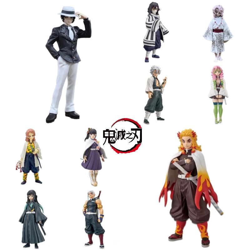 Komplettes Set von Demon Slayer Anime-Figuren Tanjiro Zenitsu Inosuke Nezuko 16cm Höhe