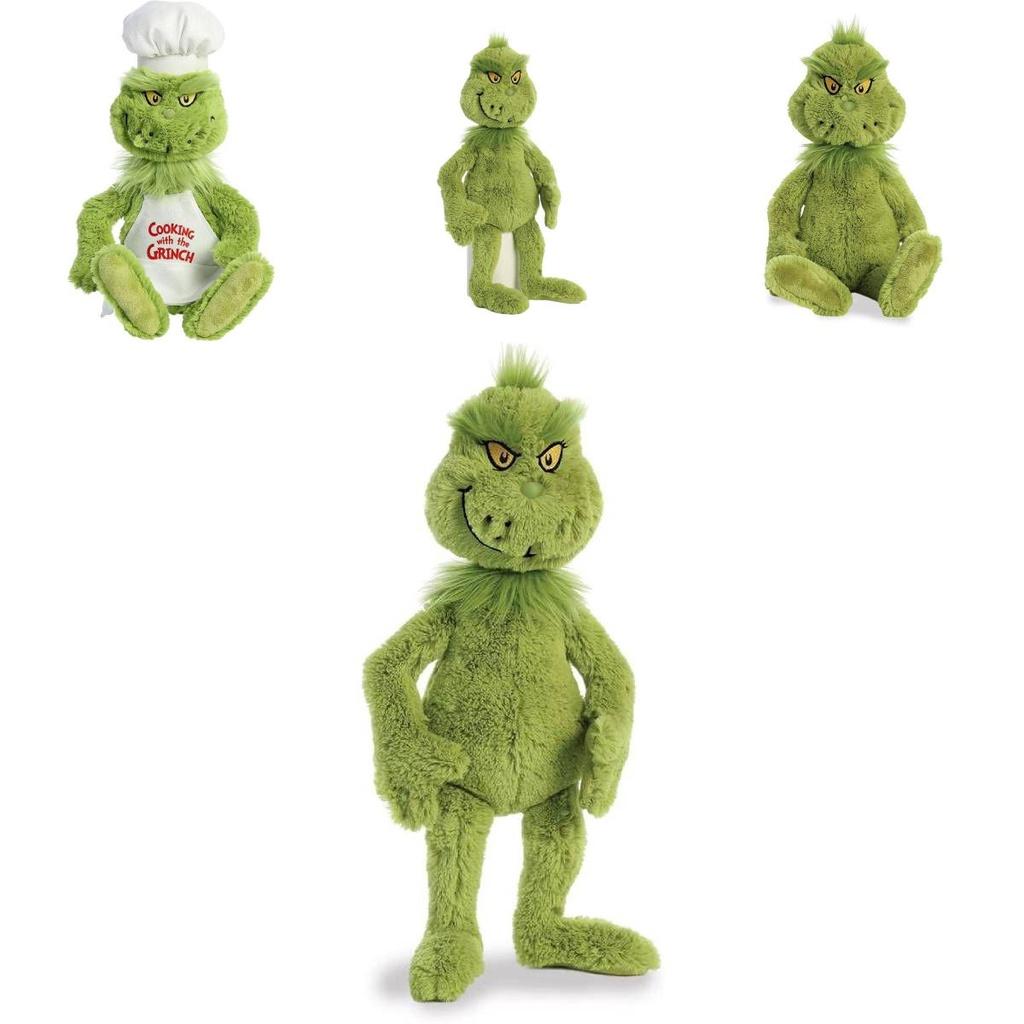 Grinch Noel Şefleri Kostüm Peluş Oyuncaklar Dolgulu Bebekler Çocuk Hediye Yumuşak Sarılabilir