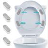 4 pezzi Paracolpi per Sedile del WC, Paracolpi per Sedile Bidet con Forte Ammortizzatore e Funzione Adesiva per Attacco Bidet, Mantieni il Tuo Sedile del WC