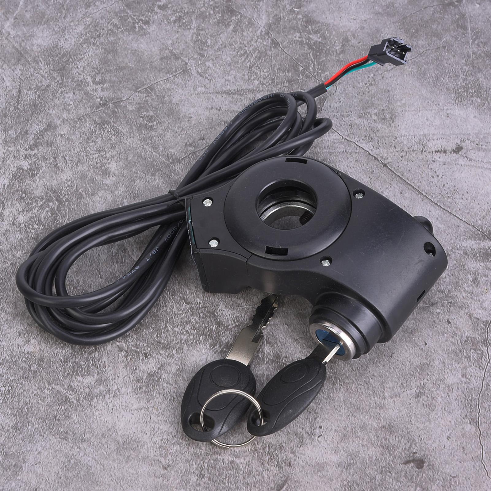 

Электрический велосипед поворотный руль рукоятка цифровой дисплей напряжения батареи переключатель питания с замком