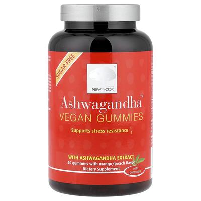 Ashwagandha™ Vegan Gummies, Mango/Peach, 60 Gummies