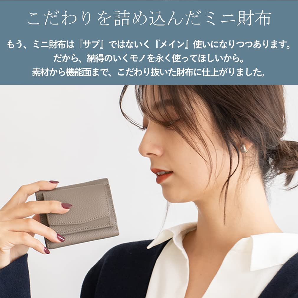 VITAFELICE Genuine Leather Square Mini Wallet for Anti-Skimming Women, Nsw-30065n (Yellow)