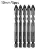 5pcs Four-Flute Eccentric Drill Bits Drilling Tool Glass Tile Punching Tool Hardness Triangle Drill Bit For Glass/Tile/Wood