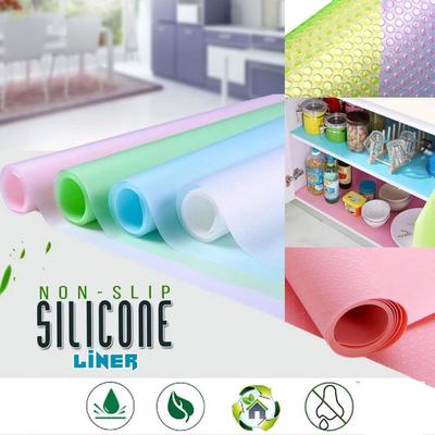 Refrigerator Mats 4 Pack, EVA Refrigerator Liners Washable Can Be Cut Refrige