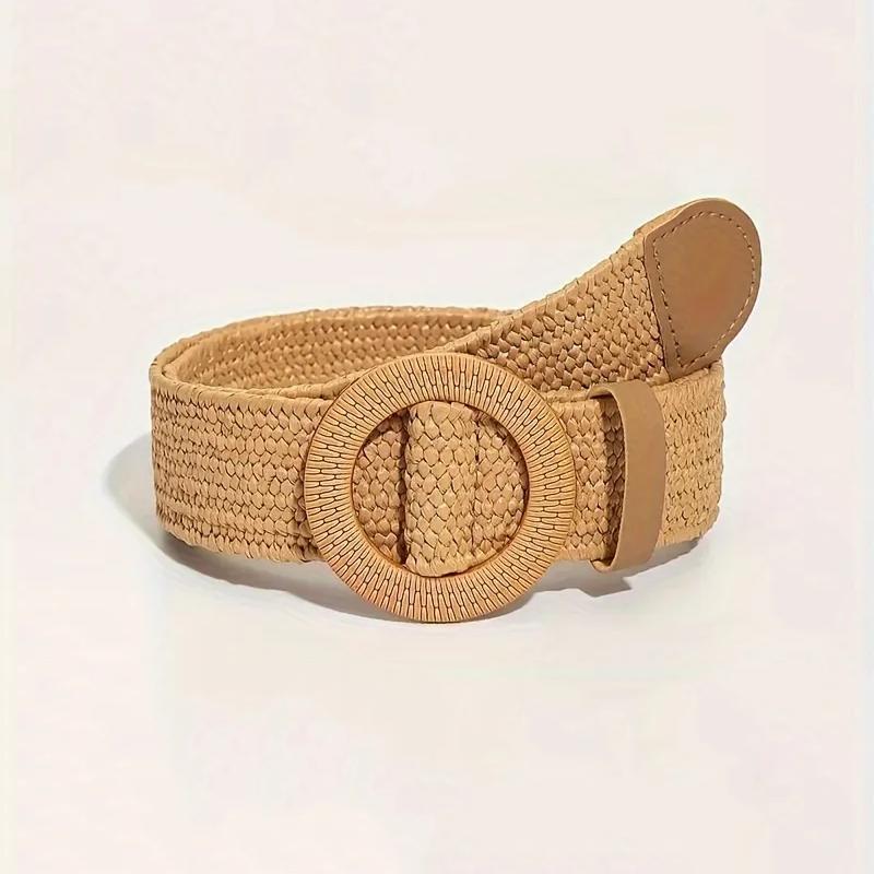 

WTEMPO 1PC Bohemian Style Elegant Retro Casual Belts Sports Style Woven Belts Suitable for Summer Beach Ideal for Matching with Dresses and Skirts 1pc*4cm*105cm хаки