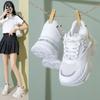 Inner Height Increase Dad Shoes Women 2025 Summer New Popular Small Versatile Leisure Sports Mesh White Shoes Women