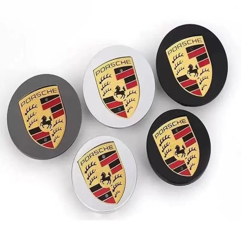 4 Pieces of 76mm 65mm Porsche Wheel Hub Replacement Center Cover Modification Accessories, Suitable for Porsche Panamera Cayenne