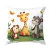 45x45cm Niedliche Dschungeltiere Kissenbezug 100% Polyester Wohnzimmer Schlafzimmer Sofa Büro Kissenhülle Kissenbezug Heimdekoration