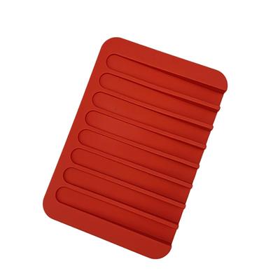 Non-Slip Silicone Soap Tray & Draining Mat for Countertops