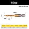 Cobalt Drill-Tap Combo for Stainless Steel: Taper Tap Set with Integrated Drilling and Thread Tapping.