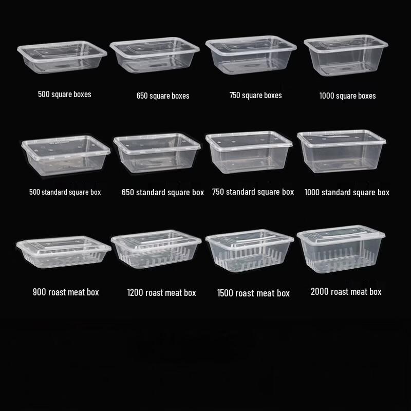 Libizheng Disposable Rectangular Food Containers with Lids