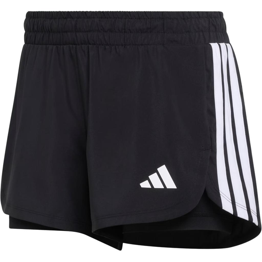 Adidas Pacer Solid Color Elastic Three-Quarter Sports Shorts Women shorts KD9742