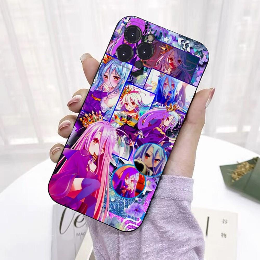 Game NO life Anime Telefon Kılıfı iPhone 6 7 8 Plus 11 12 13 14 Pro SE 2020 MAX Mini X XS XR Arka Funda Kapağı