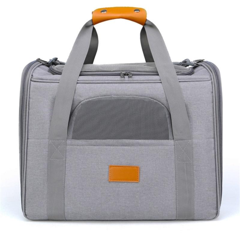 Small Pet Carriers Bag with Ventilated Mesh Window Side Storage Pocket for Commuting and Short Trip Easy to Carry