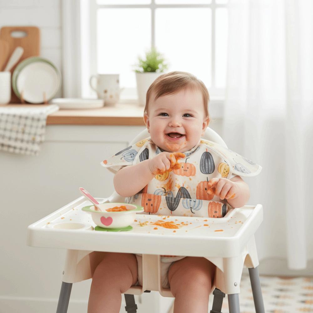 Soft Feeding Apron Short Sleeve Burp Cloth Apron Style Baby Bibs  Feeding