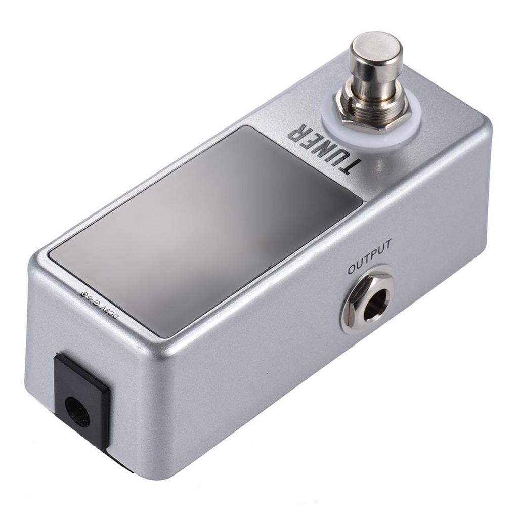 Mini Chromatic Tuner Pedal Effect LED Display True Bypass for Guitar Bass