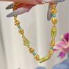 Buddha Treasure Diamond Pestle Gourd Enamel Bracelet Diversified National Style High-End Jewelry
