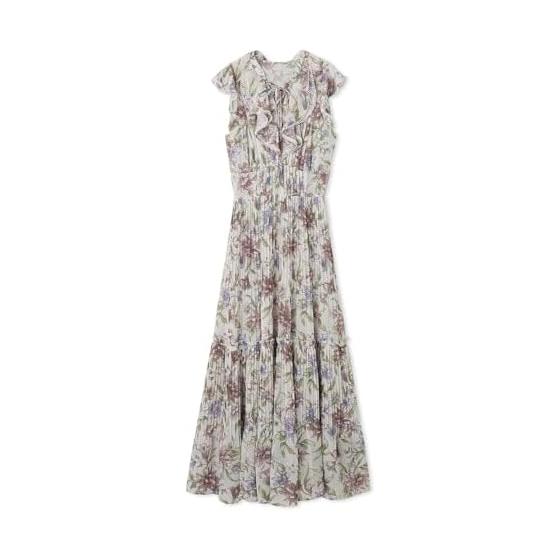 [Sneider] Pleated Print Dress SWFO252055 Women s