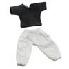 Felimoa Doll Clothes OB11 Exclusive 112 Scale Plain T-Shirt Doll Clothes Set of 1 Top and Bottoms