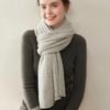 100% Pure Cashmere Women's Scarf - Fashionable, Warm, Comfortable, Solid Color Knit for Autumn/Winter