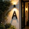 Door Label Letters Plate Sign with Screw Modern Letters Address Sign Acrylic Floating House Letters For Outside