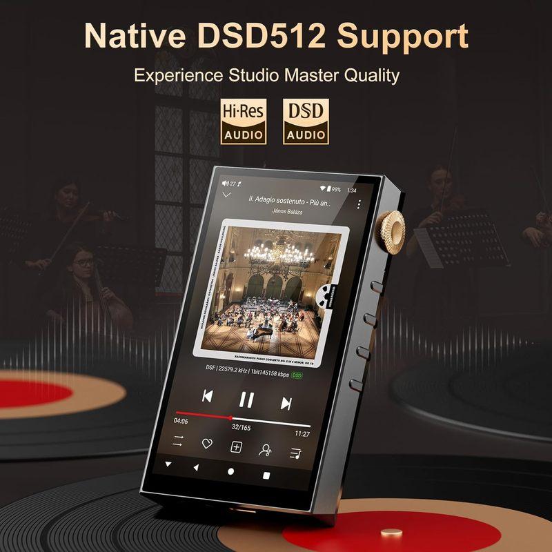Hi-Res Audio Player, Oilsky 160GB(32GB+128GB) HiFi MP3 Player Bluetooth and WiFi, 4.4mm Balanced, Dual ESS DAC, 4GB RAM, 4.02"
