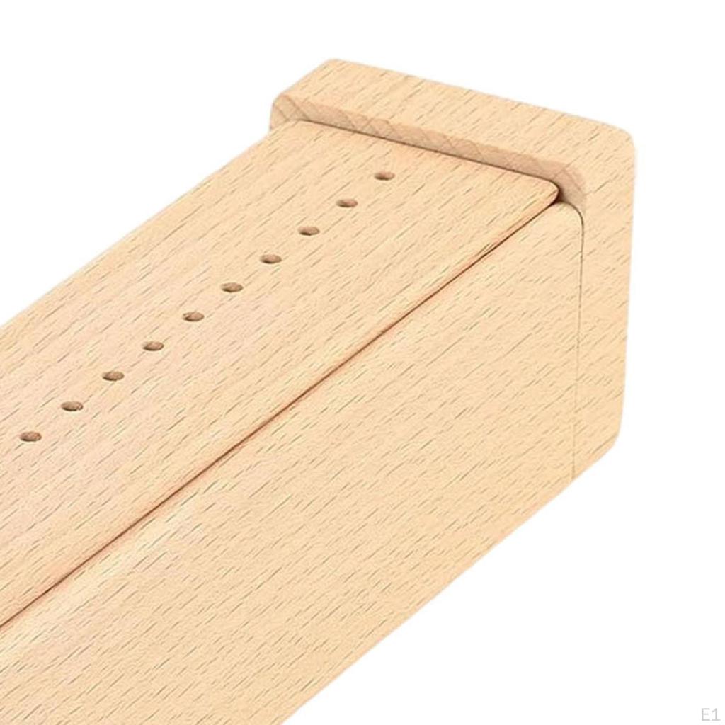 Buchbindelade aus Holz mit einer Ahle, Tragbar, Polierte glatte Oberfläche, für DIY-Bastelarbeiten,