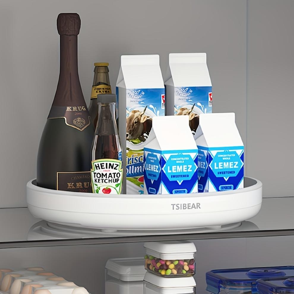 1 ks Multifunkční 360° otočný kuchyňský organizér - Odolný plastový stojan na pracovní desku pro koření, oleje a ovoce