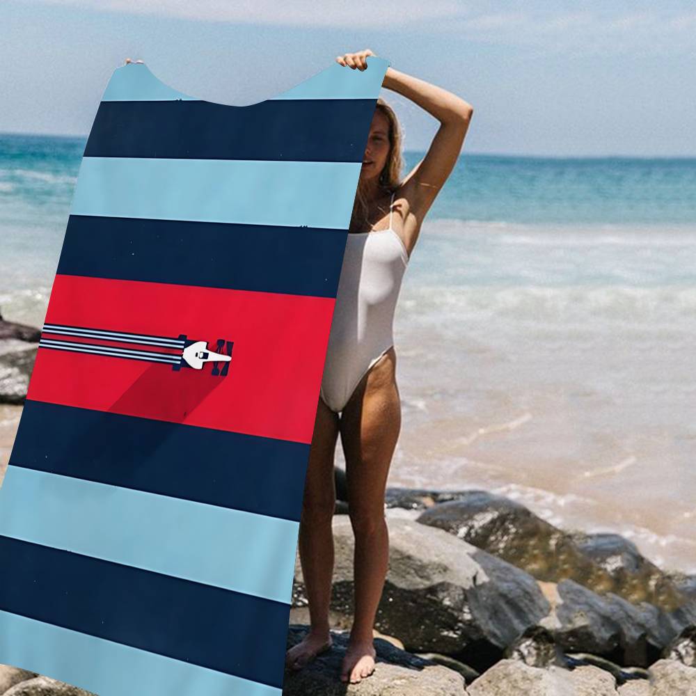 M-Martini Racing Toalla de Baño Microfibra Suave Absorbente de Agua Transpirable Para Niña Niños Decorativa Dibujos Animados Toalla de Playa