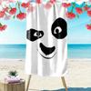 Playful Panda Face Charm Print Beach Towel, Quick Drying, Suitable for Travel, Outdoor Sports, Jogging, the Beach and Swimming, Gift
