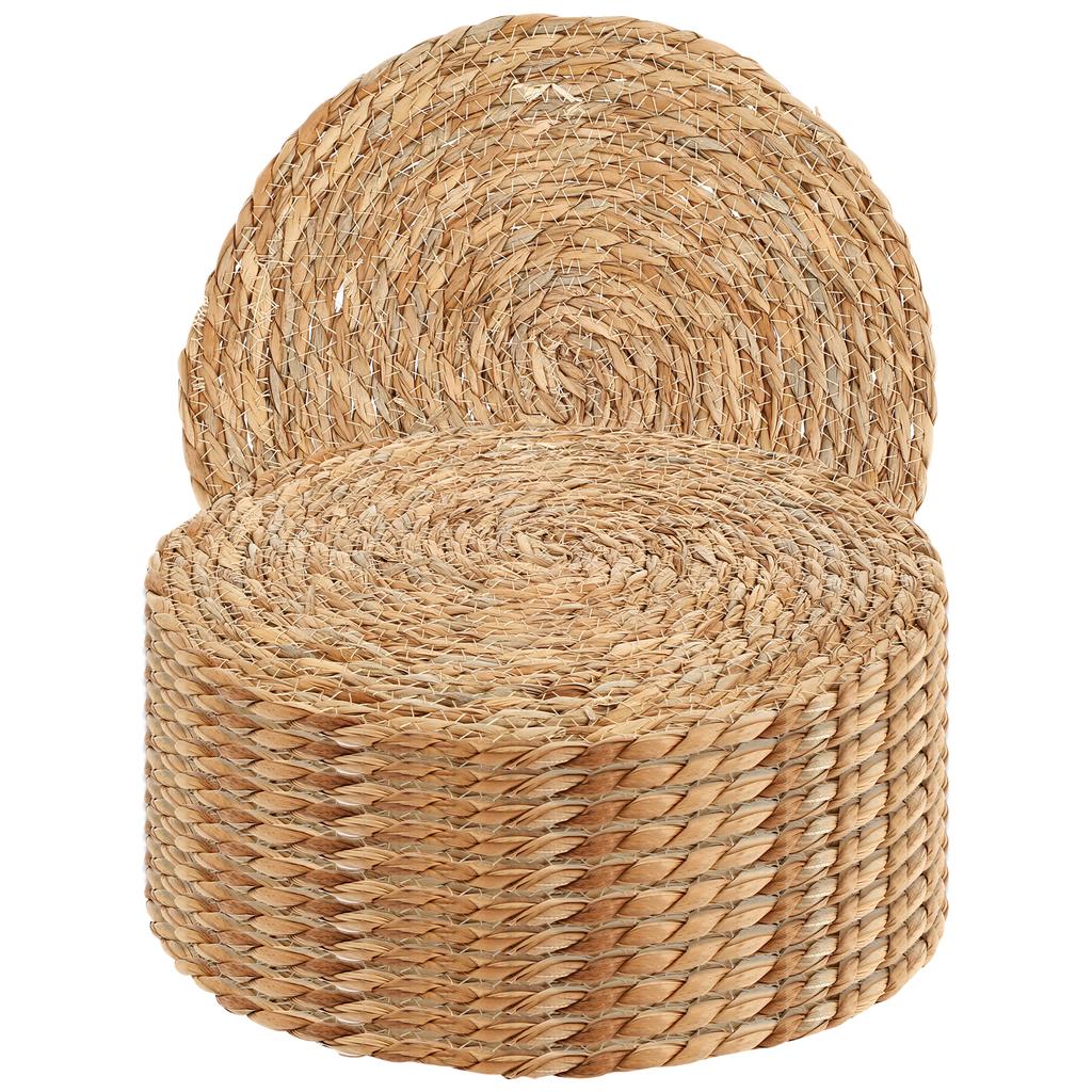 6/12Pcs Dandelion Grass Woven Placemats Set Round Hand Braided Placemats Coasters for Kitchen Dining Table Home Wall Decoration
