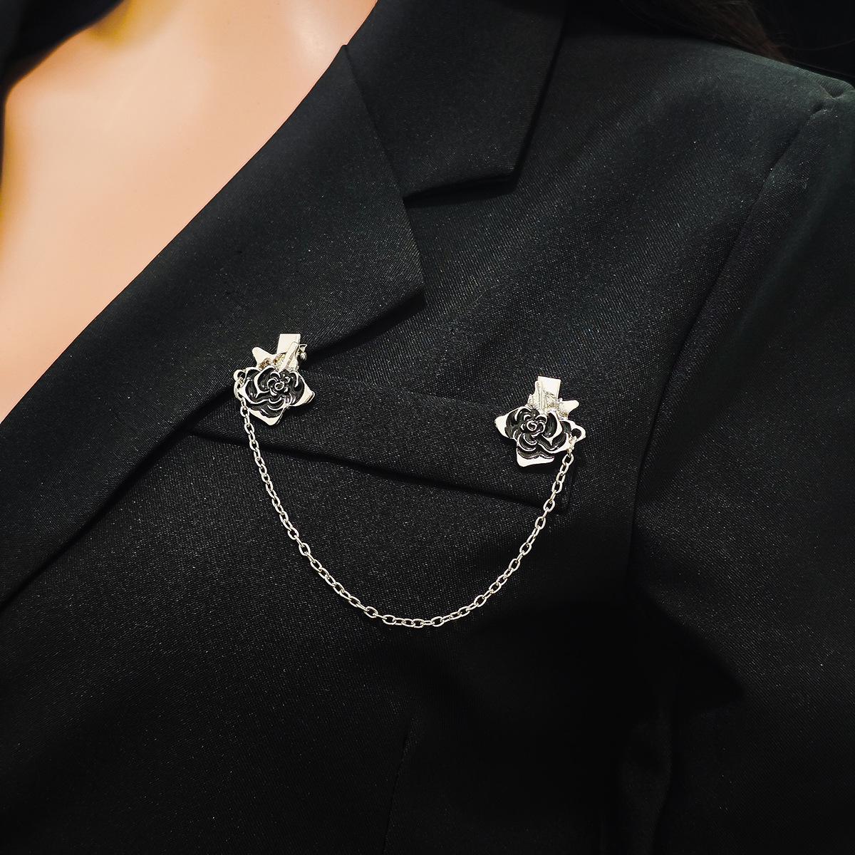 Retro Rose Brooch: Versatile European & American Fashion Accessory
