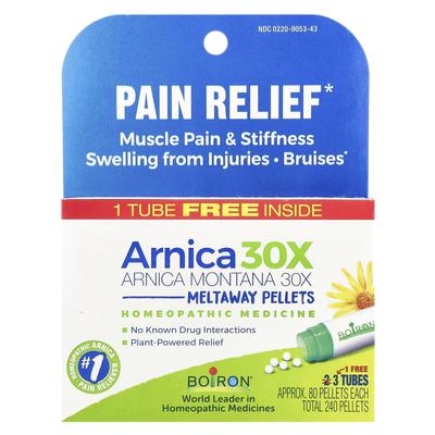 Arnica 30X, 3 Tubes, Approx. 80 Quick-dissolving Pellets Per Tube