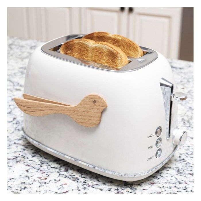 Ustensiles - Kikkerland : Pince à toast en bois