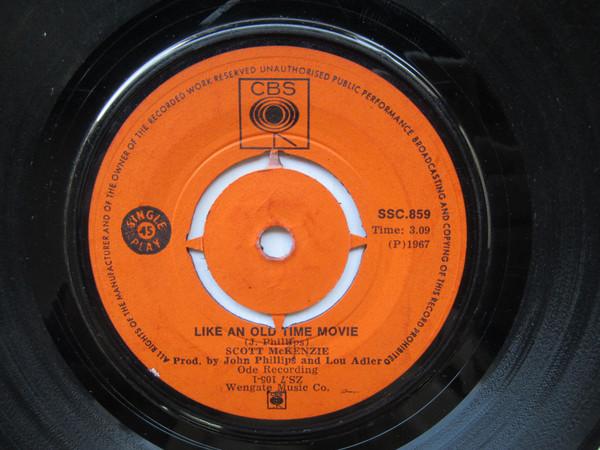 

7inch Record SCOTT MCKENZIE Like An Old Time Movie SSC859 CBS 1967 South Afri Rock Used