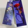 Chinese Valentine's Day 24K Gold Foil Rose Gift with Luminous Box
