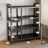 Floor-standing Multi-layer Kitchen Shelf for Cookware, Vegetables, Microwave, and Snacks