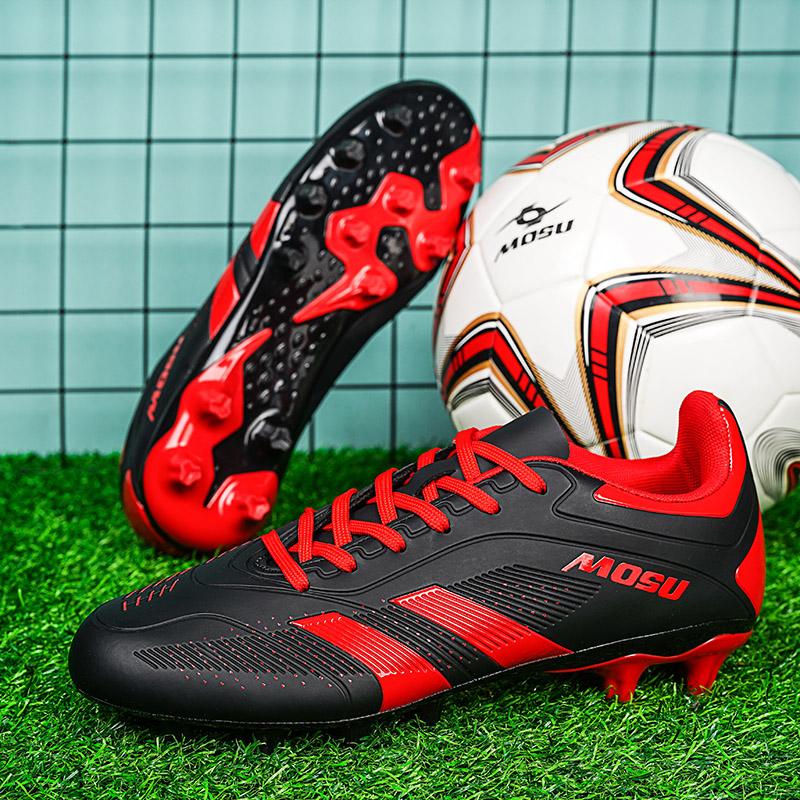 36-45Ghete de fotbal unisex Pantofi de fotbal pentru antrenament profesional de vârf înalt Pantofi de fotbal pentru tineret cu vârf lung