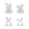Cute 3D Rabbit Silicone Mold Bunny Aromatherapy Cup Gypsum Candle Mold Easter Diy Craft Moulds Reusable Handmade Tool Home Decor