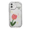 Lucky Tulip for iPhone17promax Mobile Phone Case Apple 16 Cream Wave 14/13 Soft Case 12