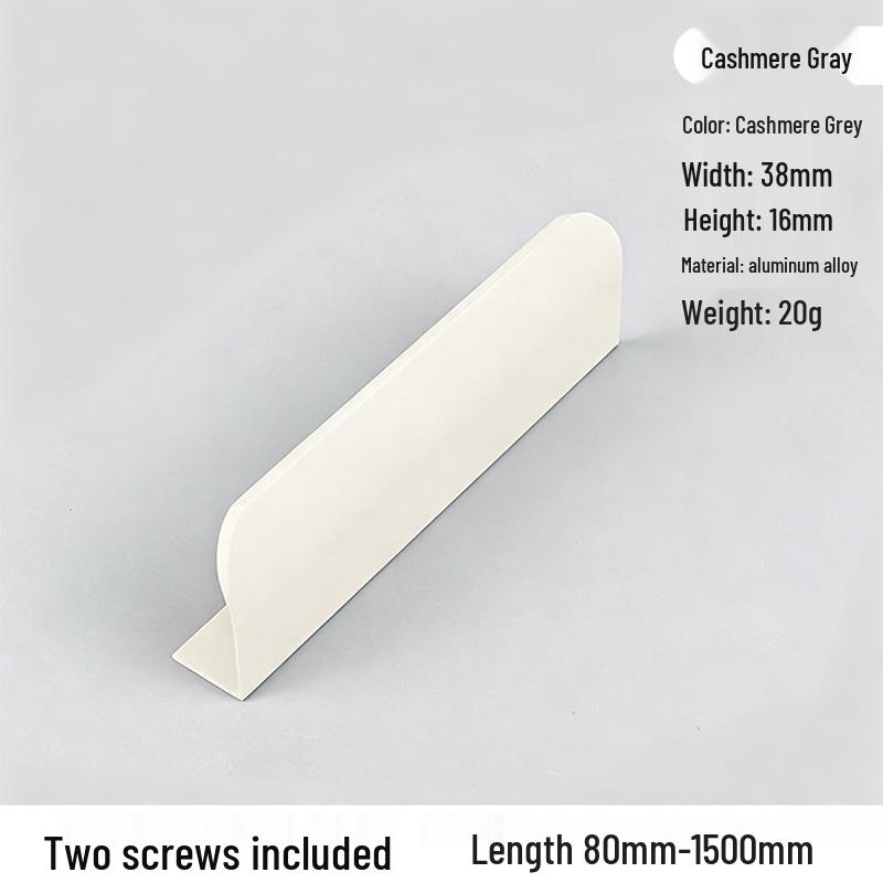Modern Minimalist No-Drill Aluminum Cabinet Handle