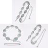 Bohemian Turquoise Waist Chain With Metal Accents For Summer Festival Fashion