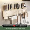 Space-Saving Wall-Mounted Kitchen Organizer: No-Drill Knife, Utensil & Chopstick Storage Rack