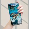 Sea Turtle Design Phone Case Suitable for iPhone 17 16 15 14 13 12 11 Pro/Max/Plus Anti Drop and Shockproof Back Cover
