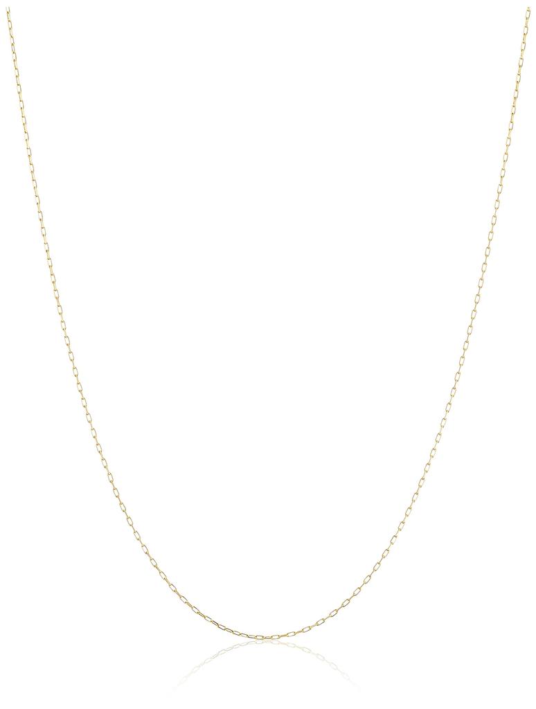 MJP K18YG Cut Azuki Bean Necklace with Mint Certification Yellow Gold Mark, 40cm,